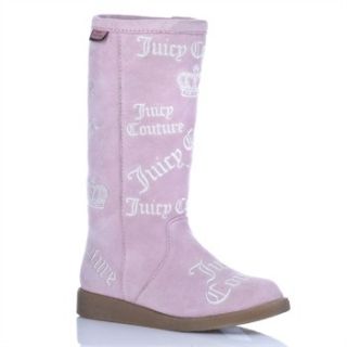Juicy Couture Pink Suede Angel Boots