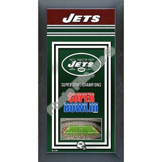 Photo File New York Jets Super Bowl Champions Framed Banner    