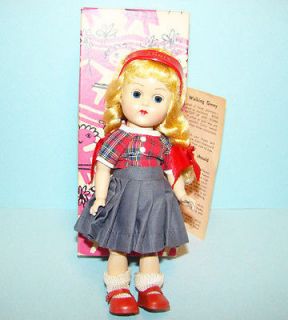 C1957 Vogue ML Ginny Doll Red Gray Plaid Outfit BKW Matches Jill