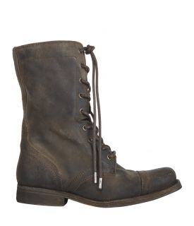 Shearling Suede Military Boot, Women, Boots & Shoes, AllSaints 