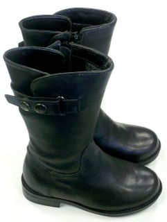 New Geox Sissy, Girls Fashion Boots, Black Leather