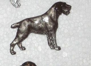 German Wirehaired Pointer Resin Pin~Broochdog jewelry~handpainted 