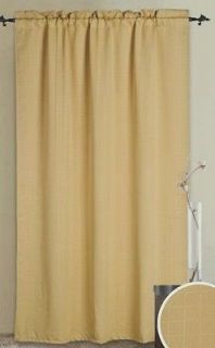 Embossed Alaska Gold Thermal Insulated Blackout Curtain Panel Energy 