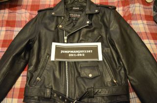vintage leather motorcycle jacket