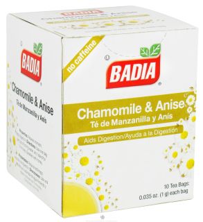 Badia   Chamomile & Anise Tea   10 Tea Bags