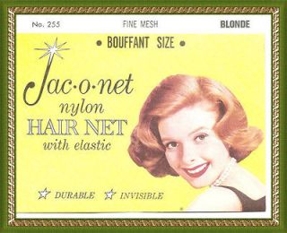 Jac O Net Bouffant Invisible fine Hair Net Blond
