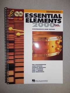 Hal Leonard Essential Elements 2000 Percussion Book 1 with CD & DVD 