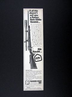 Parker Hale 1200v 1200 v Varmint Rifle 1970 print Ad advertisement