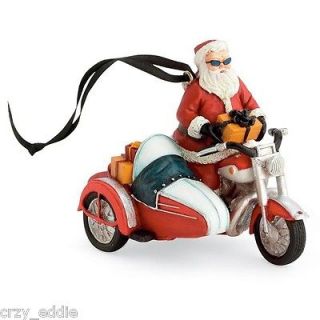 HARLEY DAVIDSON SANTA ON MOTORCYCLE WITH SIDECAR CHRISTMAS HOLIDAY 