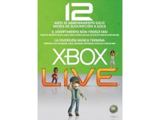 MICROSOFT XBOX LIVE 12 MESI GOLD CARD   Giochi Xbox 360   UniEuro