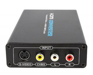 Video/S Video to HDMI 1080P,Composit​e/S video to HDMI Converter Box