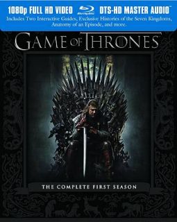 Game of Thrones The Complete First Season Blu ray Disc, 2012, 5 Disc 