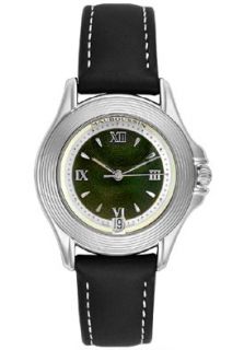 Mauboussin 2369/BLK/GRN Watches,Mens Automatic black leather strap 