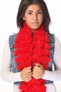 Red Soft Faux Fur Scarf @ Amiclubwear scarf Online Store,scarves 
