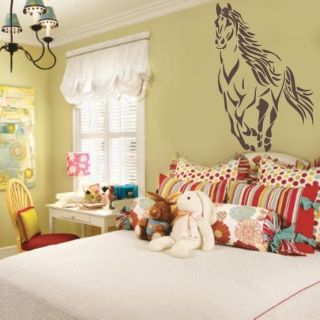 Western Horse Pony HUGE Wall Decal   Easy, safe 4 walls and match 