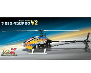 Align T Rex 450 Pro V2 3GX Flybarless Super Combo Helicopter Kit w 