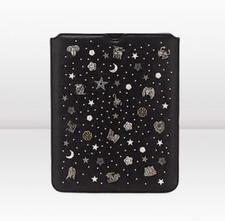 Jimmy Choo  Tyler  Wetlook Leather iPad Case With Stars  JIMMYCHOO 