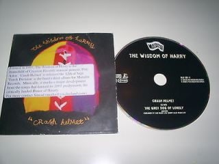 THE WISDOM OF HARRY CRASH HELMET 2 TRACK CD PROMO IRELAND CARD SLEEVE 
