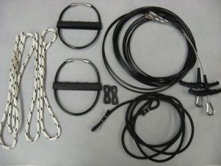 HOBIE CAT 16 Trapeze Wires Kit Pair (2) New with Handles Shock cord 