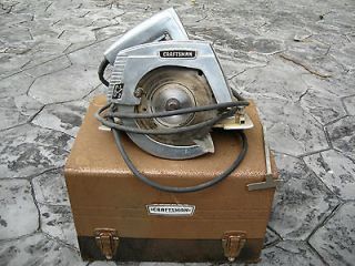 Antique 6 1/2 Circular Electric Hand Saw Carry Case Craftsman Vintage 