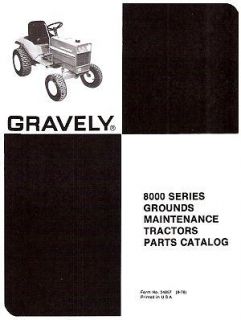 Gravely 8000 Series Tractor PARTS manual  24857 08 78
