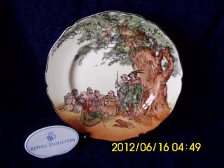 Royal Doulton Cabinet Plate Seriesware Under The Greenwood Tree