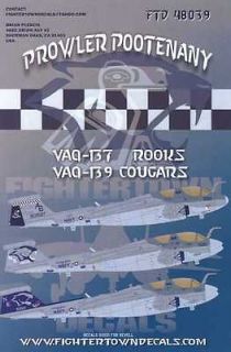 Fightertown Decals 1/48 GRUMMAN EA 6B PROWLER VAQ 137 Rooks & VAQ 139 