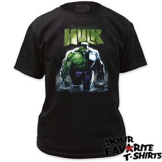 The Incredible Hulk Stalking Marvel Officially Licensed Adult Shirt S 
