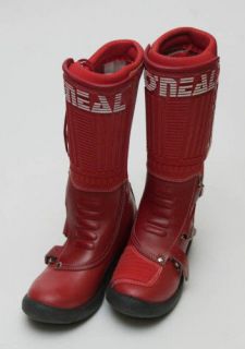 Vintage Oneal Motocross Bullet Boots RD/WH 9 (094509)