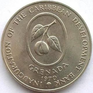 Grenada 1970 F.A.O 4 Dollars Crown Size Coin,UNC