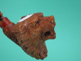 RED BROWN GRIZZLY BEAR Tobacco Meerschaum Pipes труба 煙斗 