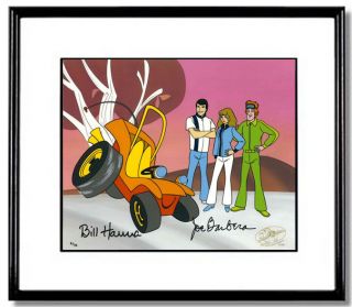 Speed Buggy Hanna Barbera signed Art framed ON SALE