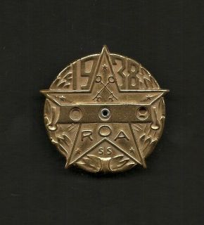ROA Radio Orphan Annie Decoder Pin Badge 1938 Ovaltine Premium