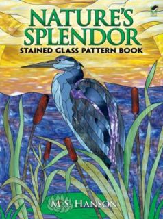   Stained Glass Pattern Book by M. S. Hanson 2009, Paperback