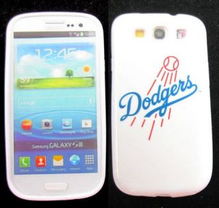 Samsung Galaxy S III 3 S3 i9300 LA Dodgers Rubber Skin Case Phone 