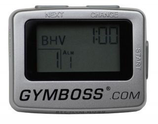 NEW SILVER GYMBOSS INTERVAL TIMER AND STOPWATCH, STRAIGHT FROM GYMBOSS 