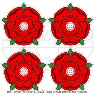 RED ROSE of LANCASTER Flower UK Lancashire England 50mm (2) Vinyl 