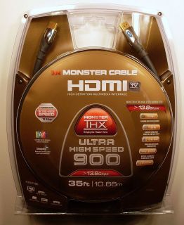 Monster Cable Ultra High Speed 900 HDMI Cable 35 FT 1080p 120 hz 13.8 