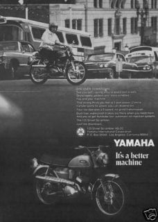 1969 Yamaha Enduro Motorcycle   Its a better machine   classic 
