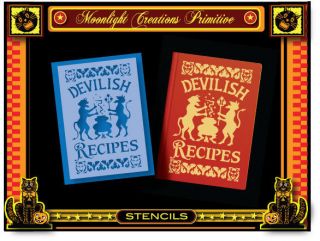 Halloween Stencil~Devili​sh Cauldron Cooking Recipes