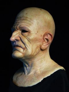 Old Man SILICONE MASK   Realistic Halloween Mask   By Shattered FX