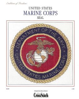 UNITED STATES MARINE CORPS SEAL Counted Cross Stitch Pattern NEW in 