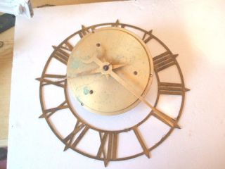 Smiths Electric Movement Brass Wall Clock Spare/Repair