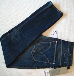 New LEVIS ENGINEERED Distressed Jeans mens 33x34 waist w/zippered 