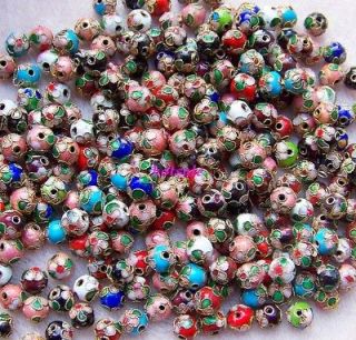   lots 1000p charm jewelry 8mm cloisonne Spacer fit bracelets Beads Nice