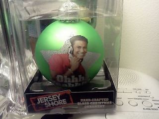 PAULY D JERSEY SHORE Glass Christmas Ornament Ball