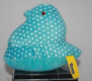 long Peeps Blue POLKA DOT Chick Bean Bag Plush Easter Gift