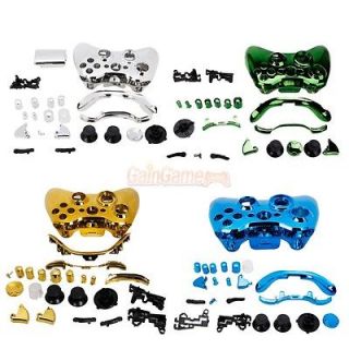 4X Wireless Controller Case Shell Cover + Buttons for XBOX 360 Plating 
