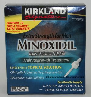 Kirkland Signature 5% Minoxidil Hair Regrowth 6 Month Supply Generic 