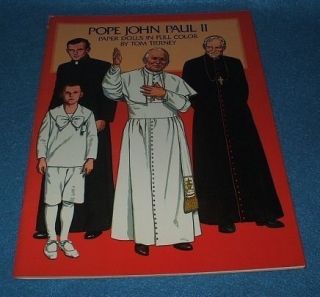 Pope John Paul II Paper Dolls Full Color Uncut Tierney